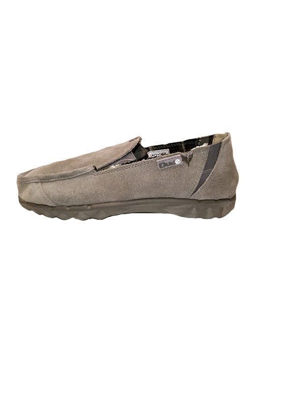 Hey Dude Shoes Farty Suede Slip On Mule Charcoal Grey