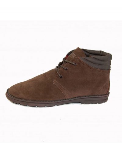 Hey Dude Shoes Pasione Mens Suede Desert Boot Chocolate