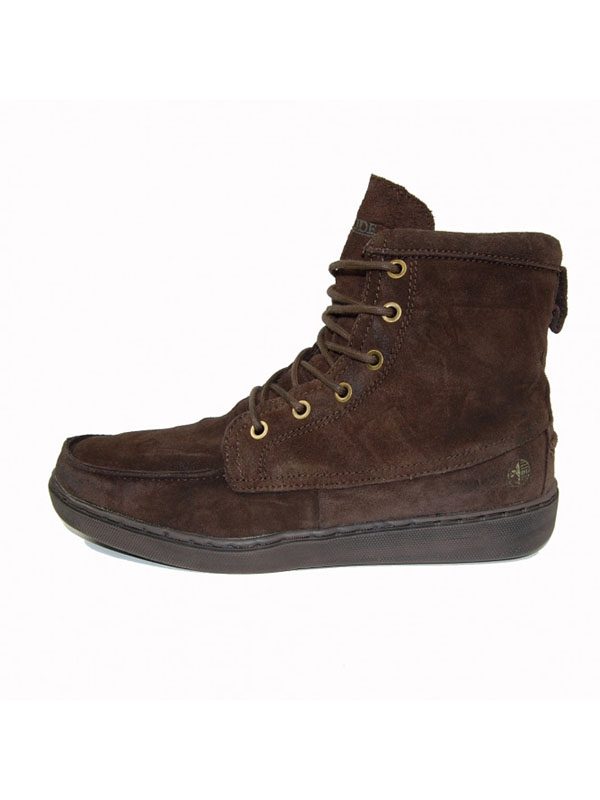 Hey Dude Shoes Tucker Slouch Boot Oiled Suede Chocolate