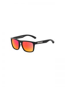 Dirty Dog Sunglasses Monza Shiny Black Frame Grey Black Fusion Polarised Lens