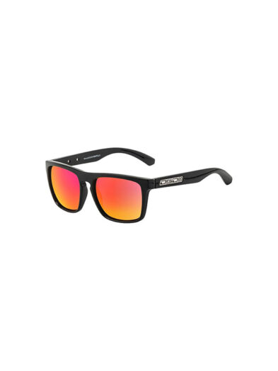 Dirty Dog Sunglasses Monza Shiny Black Frame Grey Black Fusion Polarised Lens
