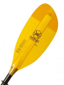 Werner Paddle 2 Part Adjustable Shuna STR Glass Kayaking Paddle 210, 215, 220 cm Amber Blade.