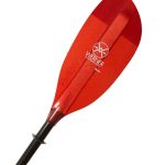 Werner Paddle 2 Part Adjustable Shuna STR Glass Kayaking Paddle 215 cm Red Blade