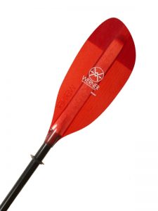 Werner Paddle 2 Part Adjustable Shuna STR Glass Kayaking Paddle 215 cm Red Blade