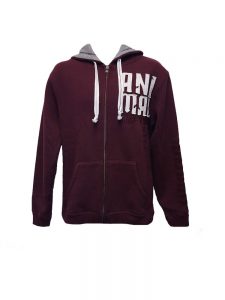 animal cl3ec067-z52 full zip hoody wine mens