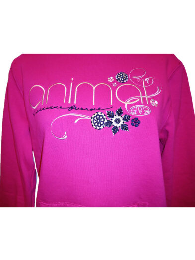 animal cl3ec367-z71 overhead hoody fuchsia ladies 2