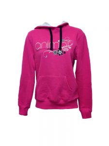 animal cl3ec367-z71 overhead hoody fuchsia ladies