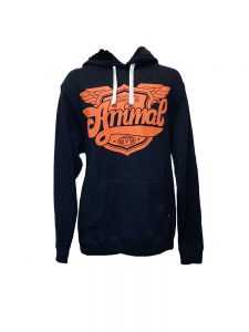 animal wy044 overhead hoody charcoal mens