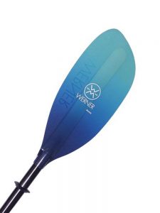 Werner Paddle 2 Part Adjustable Shuna STR Glass Kayaking Paddle 210, 215, 220 cm Abyss.