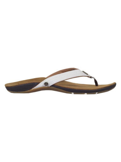 Reef Miss J-Bay Tan White Flip Flops