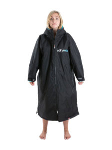 Dry Robe Long Sleeve Black-Blue Medium