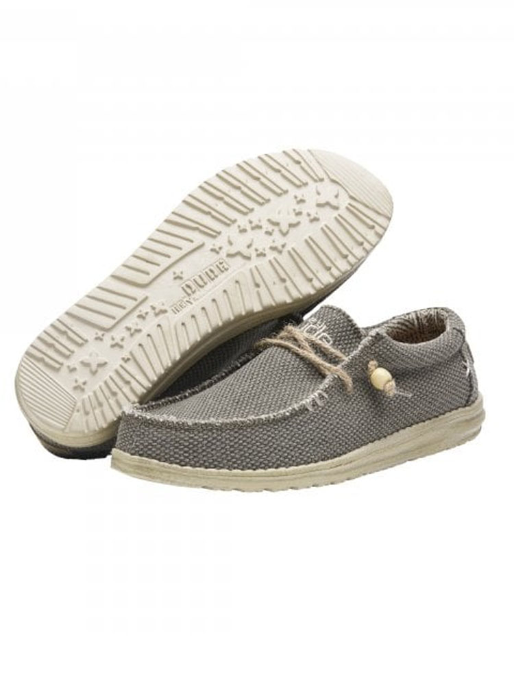 Hey Dude Shoes Wally Braided Natural Army Organic Cotton | Andy Biggs ...