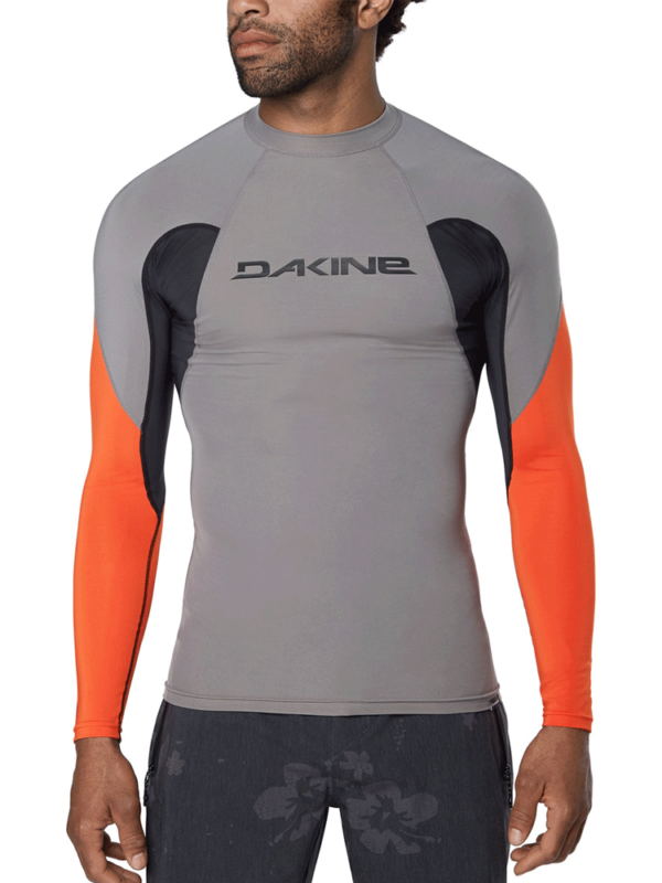 Dakine Heavy Duty Snug Fit Long Sleeve Rashguard 10002280 Carbon