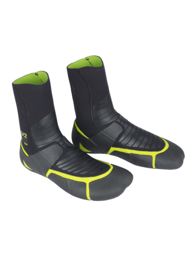 ION 3/2mm Plasma Round Toe Wetsuit Boots - Black/ Green