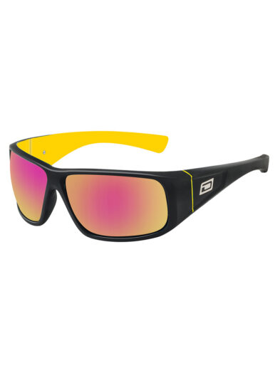 Dirty Dog Sunglasses - Ultra - Black Yellow - Grey/Red Fusion Lens - 53298
