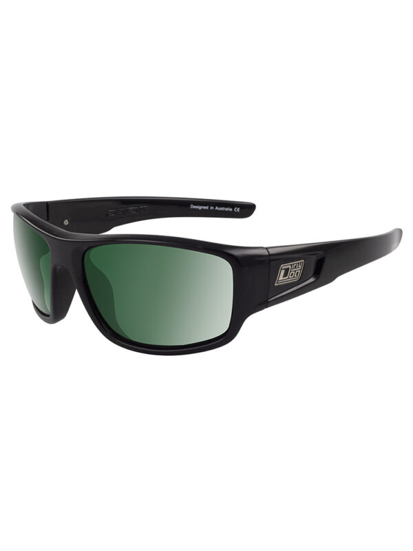 Dirty Dog Sunglasses Muffler - Black Green Polarised Lens