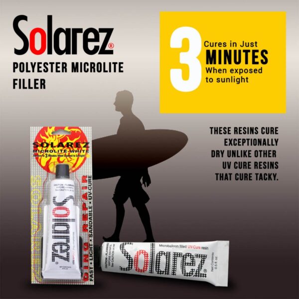 Solarez 2oz Polyester Microlite White Filler Ding Repair