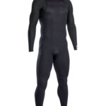 ION Wetsuit Blind Stitched Onyx Element Front Zip 3/2mm - Black 48202-4488