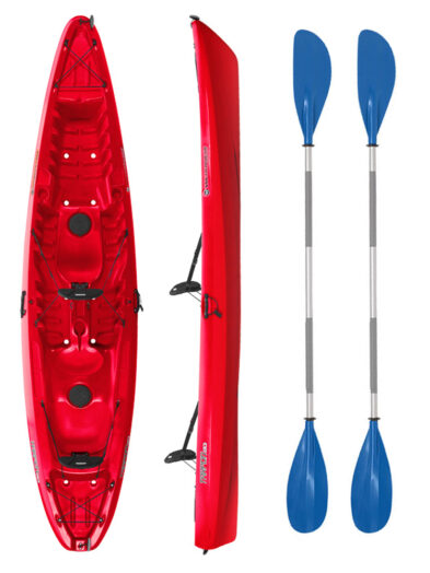 Wilderness Systems Tarpon 130T Red with Palm Drift Paddles