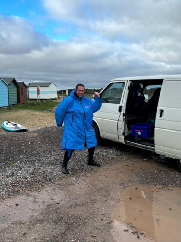 Mark Clark in a Dryrobe