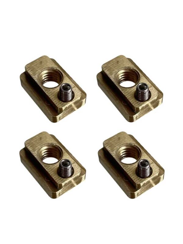 Brass Locking T-Nut Set of 4