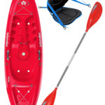 KOA Beach - Coral Red - Deluxe Back Rest Colt Junior Paddle Package