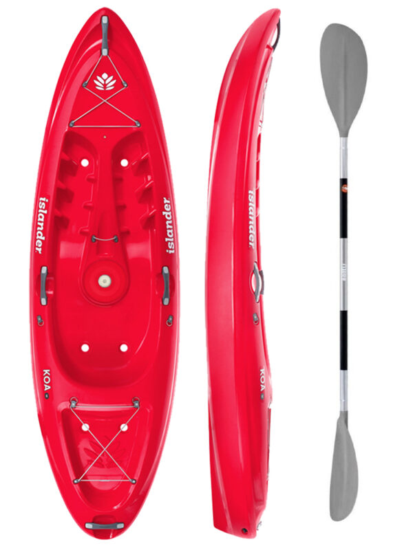 KOA Beach - Coral Red With Egalis Alloy Paddle