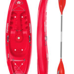 KOA Beach - Coral Red With Junior Colt Alloy Paddle