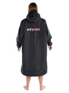 DryRobe Black-Pink - Back - Woman - Small Hood Up