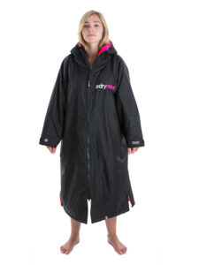 DryRobe Black-Pink - Front - Woman - Medium