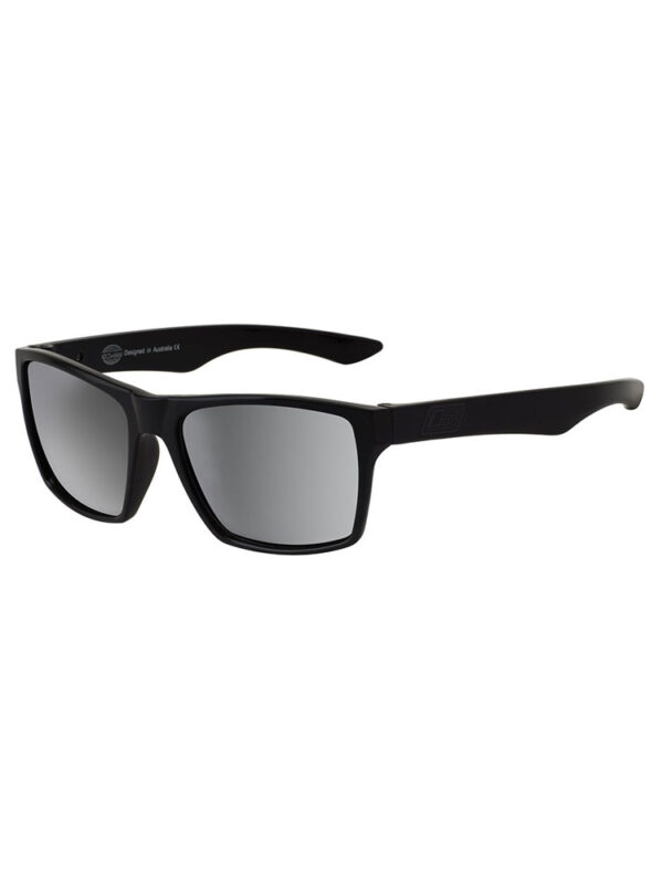 Dirty Dog Vendetta Sunglasses - Satin Black Frame/ Grey Silver Lens - 53415