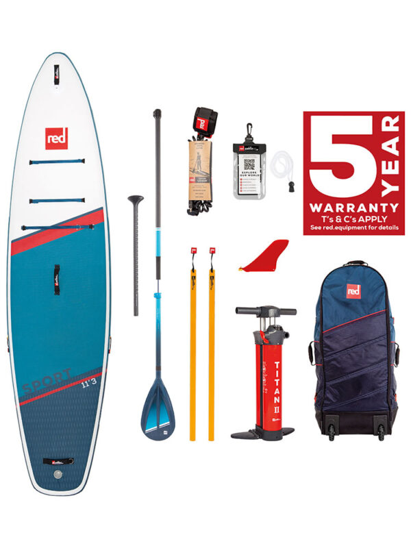 2022 Red Paddle Co 11’3″ x 32″ Sport – Inflatable SUP Package
