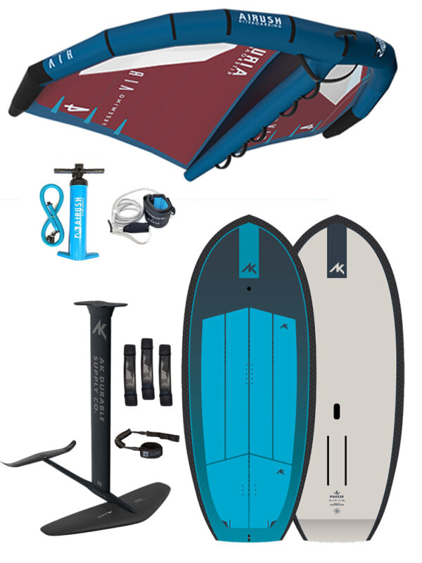 Starboard Airush Freewing + AK Phaser Carbon & Trek 2000 Wing Foil Package