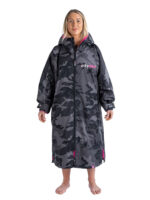 Dryrobe Advanced Long Sleeve Black Camo / Pink