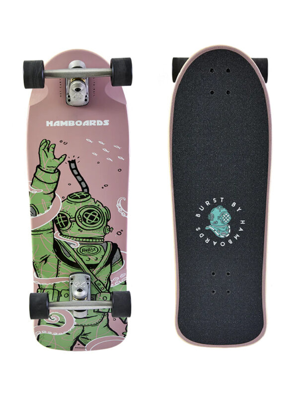 Hamboards Burts Skateboard Longboard with HST Trucks - Deep Diver