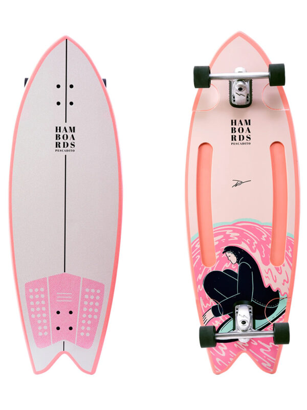 Hamboards Pescadito Skateboard Longboard with HST Trucks