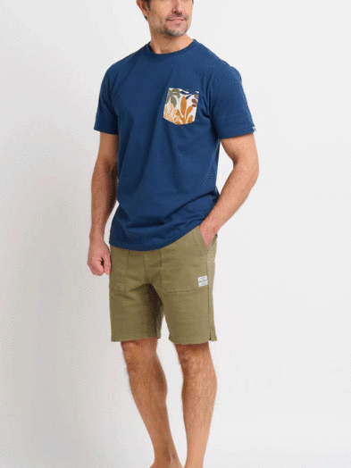 BRAKEBURN CARPENTER SHORTS - KHAKI