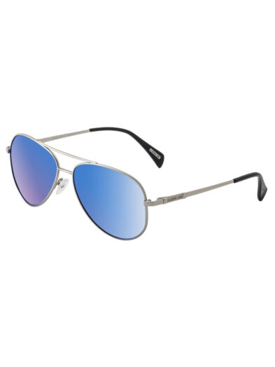 Dirty Dog Sunglasses Maverick (M) Silver | Blue Mirror Polarised - 53476