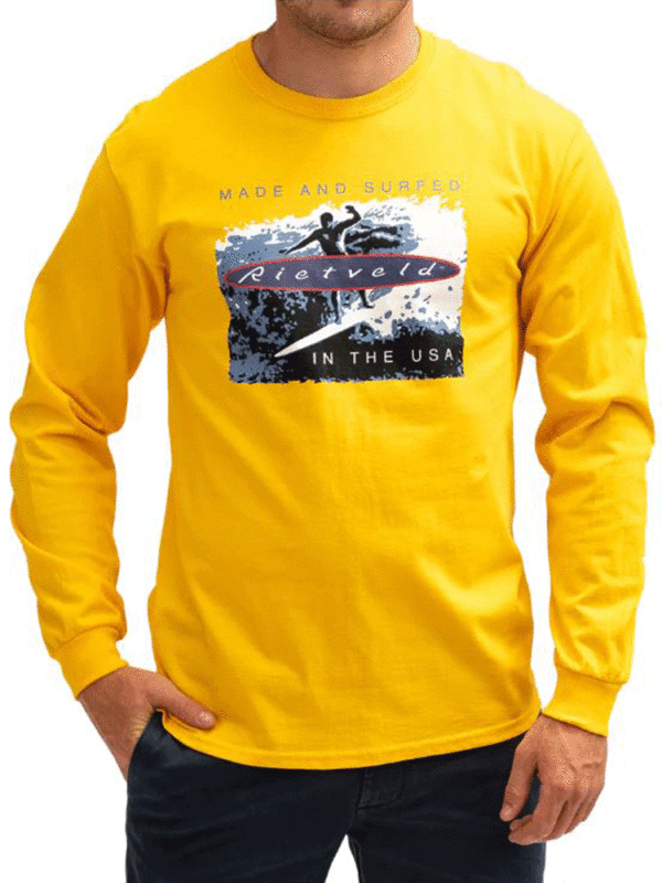 Rietveld Backside Long Sleeve T-Shirt - Gold