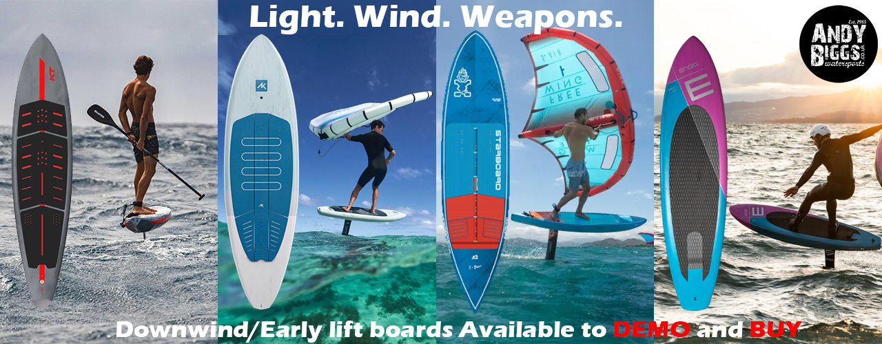 Downwind boards banner light wind weapons