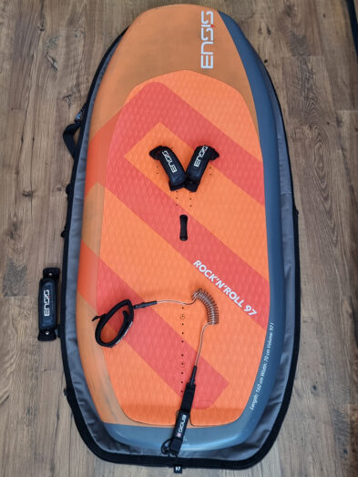 Second Hand Ensis Rock n Roll 97ltr Carbon Wing Board with straps, leash & bag
