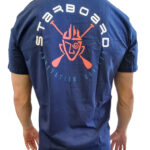 Starboard Men Shield Tiki Tee Back - Team Blue