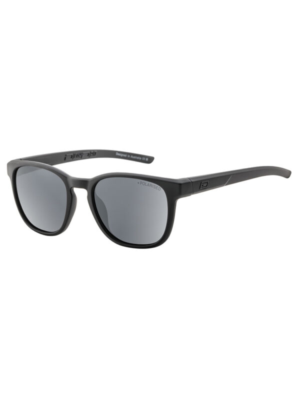 Dirty Dog Sunglasses Lit (M) Satin Black | Grey Polarised - 53756