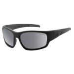 Dirty Dog Sunglasses Snapper (M) Satin Black | Grey Flash Mirror Polarised - 53767