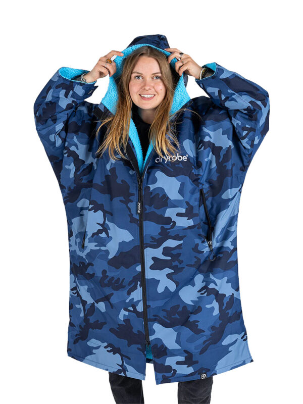 dryrobe Advance Long Sleeve - Blue Camo Blue