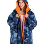 dryrobe Advance Long Sleeve - Blue Camo Orange