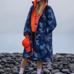 dryrobe Advance Long Sleeve - Blue Camo Orange