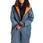 Dryrobe Advanced Long Sleeve Dark Grey/Orange