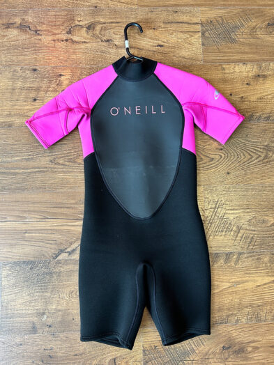 Second Hand O'Neill Youth Reactor 2mm Shorty Back Zip Girls - UK 12