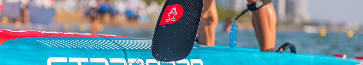 Fixed paddleboard paddles